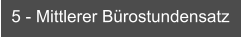 5 - Mittlerer Bürostundensatz