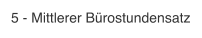 5 - Mittlerer Bürostundensatz